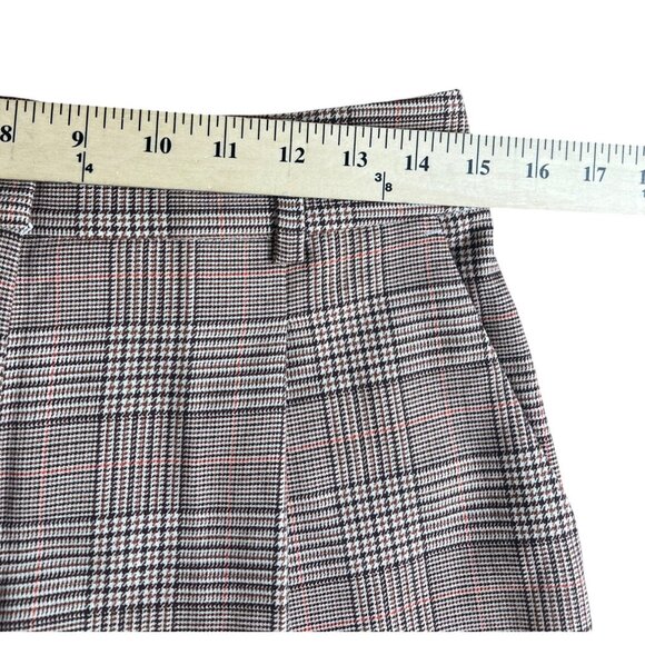 Loft Peyton Trouser in Plaid Womens High-Waist Wide Leg Pants Size 4 - Picture 5 of 16